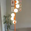 Orange Stehlampe Modern Dekorative Metall Stehlampe Produktbild-Vorschau 2
