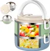 2 animaux en acier inoxydable Thermo Lunchpot Isolé Bento Voir les images du produit 17