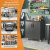 Schwerlast Metallschrank 75x42x88cm mit Rollen und Schloss Produktbild-Vorschau 6
