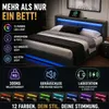 Letto imbottito 90 x 190 cm con illuminazione a LED, Anteprima dell’immagine prodotto 19