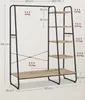 A diagram of a clothing rack with dimensions and weight capacities indicated. Produktbild-Vorschau