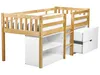 BELIANI Dětská postel bílá světle hnědé dřevo 90 x 200 cm Náhled obrázku produktu 6