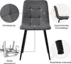 A close-up view of a chair with callouts highlighting its features. Produktbild-Vorschau