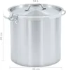 vidaXL Suppentopf 50 L 40×40 cm Edelstahl Produktbild-Vorschau 14