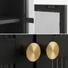 Sideboard ’Säkylä’ Stahl mit 2 Glastüren geriffelt 84 x 64 Produktbild-Vorschau 11