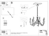 Diagrams showing how to assemble and install a chandelier. Voir les images du produit