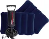 An inflatable air mattress set with a hand pump. Anteprima dell’immagine prodotto