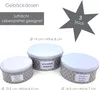 heimtexland ® 3er Set Gebäckdosen Keksdose Vorratsdose Produktbild-Vorschau 2