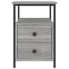 vidaXL Stolik nocny szary dąb sonoma 34x35,5x50 cm Materiał Podgląd zdjęcia produktu 5