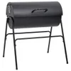 vidaXL Grill mit 2 Grillrosten Schwarz 80x95x90 cm Stahl Produktbild-Vorschau 1