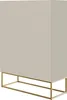 Selsey VELDIO - Highboard 2-türig, Graubeige Taupe mit Produktbild-Vorschau 1