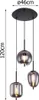 Globo Lighting lampada a sospensione in metallo nero, 3x Anteprima dell’immagine prodotto 7