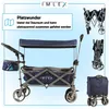 IMLEX Bollerwagen faltbar mit Dach IM-4268 Mitternachtblau Produktbild-Vorschau 4