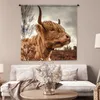 MuchoWow® Wandteppich Wandbehang Scottish Hochlandrind - Produktbild-Vorschau 5