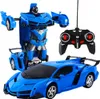 Zdalnie sterowany robot 2 w 1 – samochód i mech z efektami Podgląd zdjęcia produktu 2