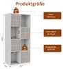 Scaffale a cubi UnboxG bianco avorio 125x30x60 cm con linee Anteprima dell’immagine prodotto 5