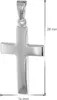trendor 39910 Kreuz 21 mm Weißgold 333 (8 Kt) mit Silber-Halskette 7 Produktbild-Vorschau