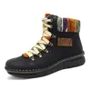 A single black boot with colorful accents and laces is shown against a white background. Anteprima dell’immagine prodotto