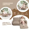 Canapé-lit pliable 4 en 1, fauteuil de relaxation et lit Voir les images du produit 4