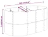 vidaXL Hochbeet Verzinkter Stahl 152x80x68 cm Grün Produktbild-Vorschau 6