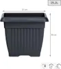 Květináč TERRA hranatý 37 cm - barva: antracit Voir les images du produit 7