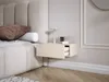 Comodino sospeso con cassetto - fronte a doghe - colore: Anteprima dell’immagine prodotto 4
