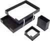 Ensemble de bureau en cuir - NOIR - Ensemble d'accessoires Voir les images du produit 9
