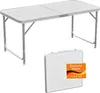 Höhenverstellbarer Klapptisch, weiß, Campingtisch 120 x 60 Produktbild-Vorschau 7