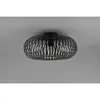 A black, modern ceiling light with a cage-like design is shown against a plain gray background. Náhled obrázku produktu