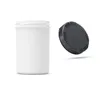 A white plastic jar and a black screw-on lid are shown against a white background. Produktbild-Vorschau