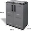 Afvalbak voor gescheiden afval, model FREE, 68 cm Productafbeelding-voorbeeld 3