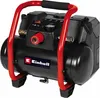 A black and red Einhell cordless air compressor is shown against a white background. Anteprima dell’immagine prodotto