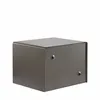 A gray metal safe box is shown against a white background. Produktbild-Vorschau