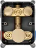 Rea Duschgarnitur Lungo Termostat Brush Gold Produktbild-Vorschau 5