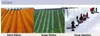 A collage of three images showing different types of sliding activities: sand sliding, grass sliding, and snow sledding. Produktbild-Vorschau
