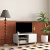 HOMCOM Moderner Wohnzimmer-TV-Schrank mit Rollen, Tisch für Produktbild-Vorschau 2