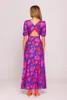 Made of Emotion Maxi abito donna Gahevere I. M858 rosa-navy Anteprima dell’immagine prodotto 9