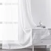 2 Stück Vorhänge Weiß Transparente Voile Lichtfilternd Produktbild-Vorschau 5