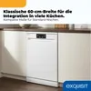 Geschirrspüler Unterbaufähig | Exquisit GSP9114-451D weiss Produktbild-Vorschau 2