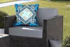 MuchoWow® Outdoor Kissen - Formen - Blau - Muster - 50x50 Produktbild-Vorschau 5