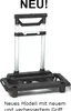 A product shot of a trolley handle and base. Produktbild-Vorschau