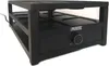 A black raclette grill is shown from a slightly elevated side angle against a white background. Produktbild-Vorschau
