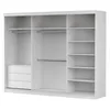 Armoire à portes coulissantes Armoire 250cm blanc/blanc Voir les images du produit 6