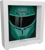 Motorsport-Helm Rahmen Spardose aus Holz in Racing Green Produktbild-Vorschau 1