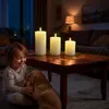 Bougies LED Relaxdays, lot de 3, 3 tailles, flamme Voir les images du produit 3