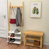 Garderobe Garderobenständer Kleiderständer Schuhregal Holz Produktbild-Vorschau 7