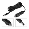 A black car cigarette lighter power adapter cable with a DC barrel plug. Voir les images du produit