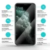 A smartphone screen protector with feature callouts. Produktbild-Vorschau