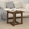vidaXL Couchtisch Honigbraun 50x50x45 cm Massivholz Kiefer Produktbild-Vorschau 4