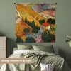 MuchoWow® Wandteppich Wandbehang Landschaft mit einem Haus Produktbild-Vorschau 4